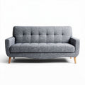 Fabric upholstered sofa for living room - 180 x 80 x 90cm