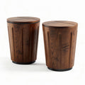 Wooden storage stools for versatile seating solutions - 35 x 35 x 45cm