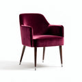 Velvet upholstered accent chair for living rooms - 70 x 70 x 80cm