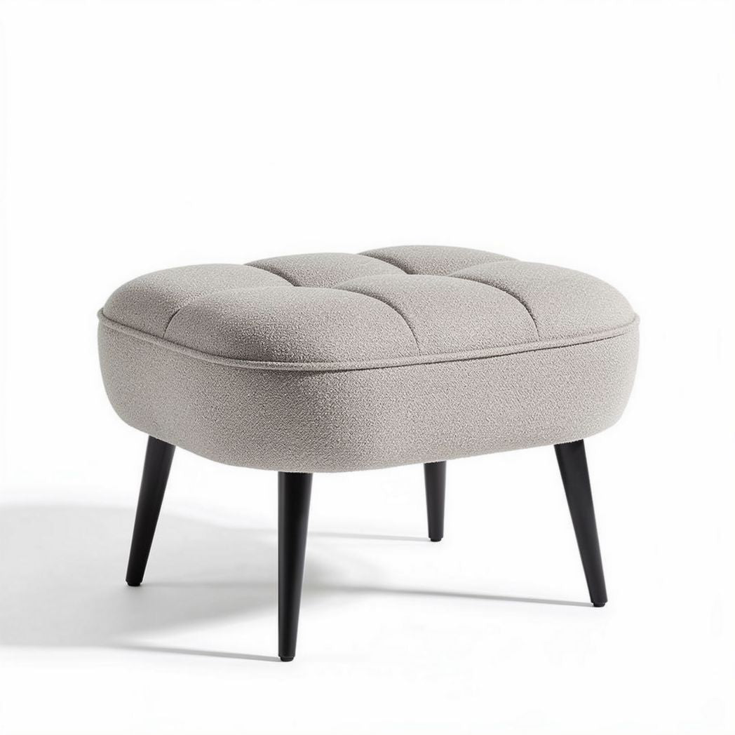 Upholstered footstool for living room use - 70 x 50 x 40cm