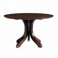 Round wooden dining table for living spaces - 120 x 120 x 75cm