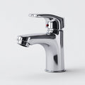 Brushed nickel bathroom faucet for sink installation - 20 x 15 x 10cm